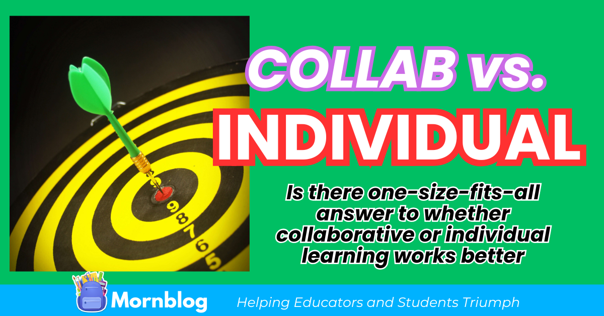 Collaborative Learning vs. Individual Learning